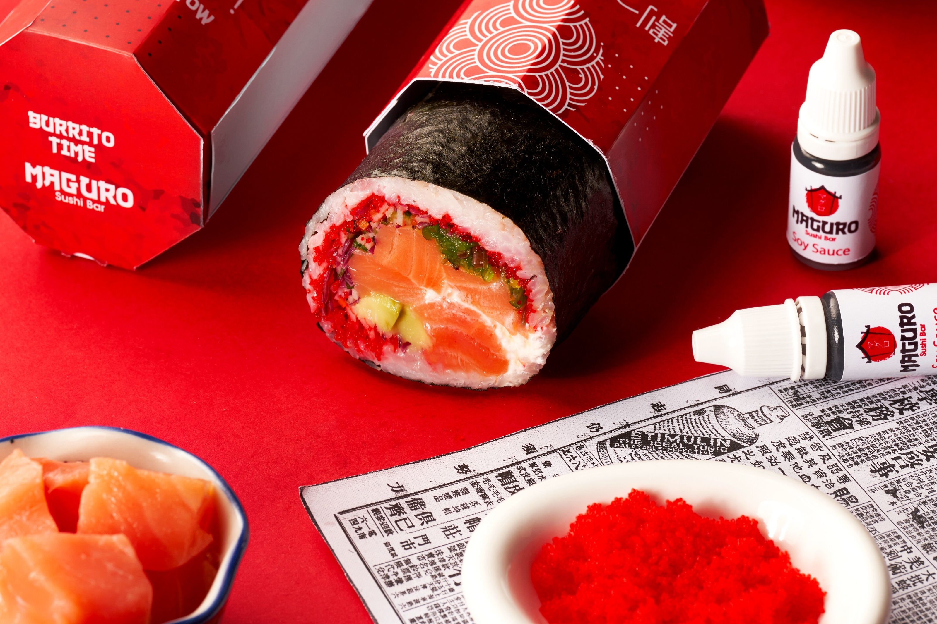 Pacific Salmon Sushi Burrito