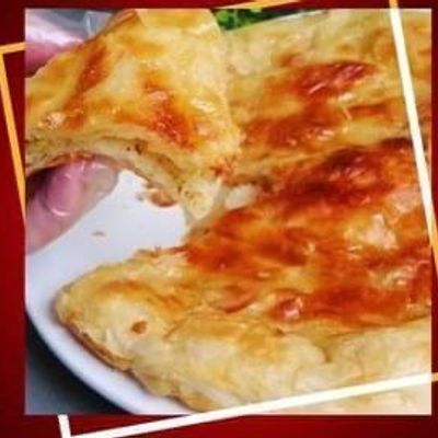 بسبوسة مع كعكة الكنافة