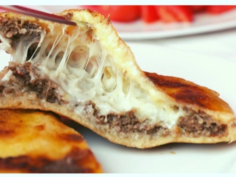 Hawawshi with roomy cheese
