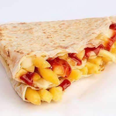 Mozzarella potato crepe