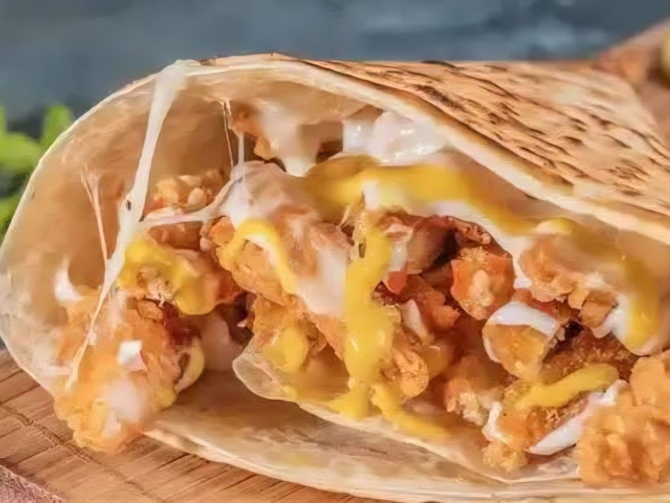 Crepe chicken fahita