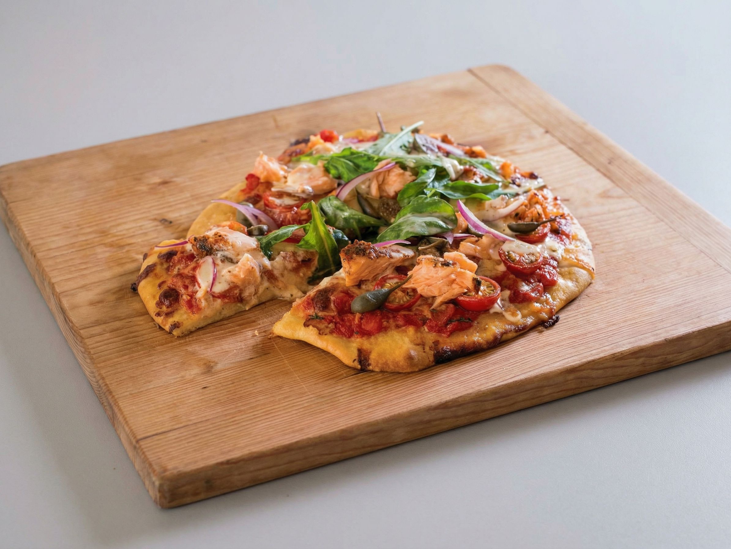 Smoked turkey pizza