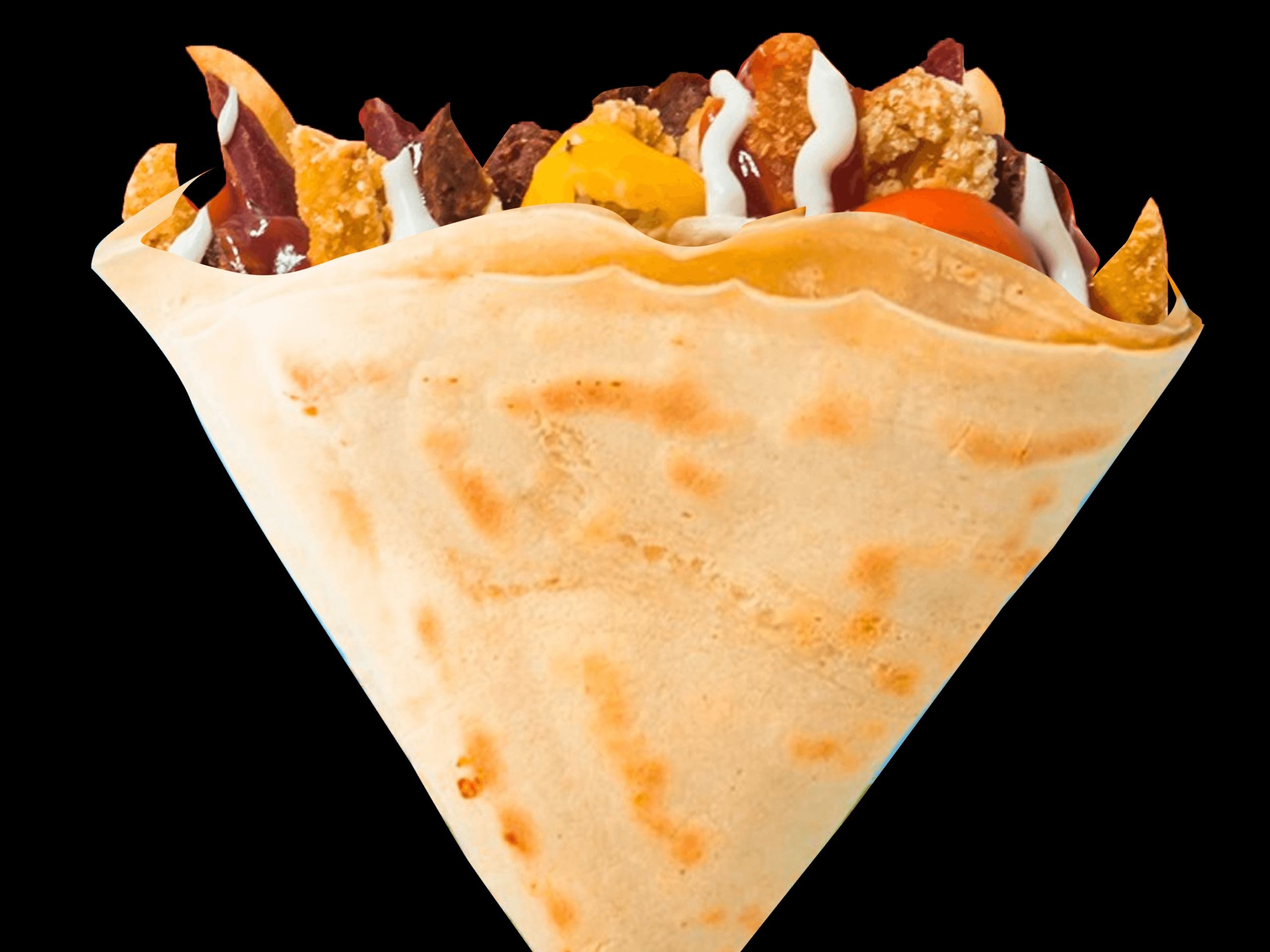 Chicken strips crepe