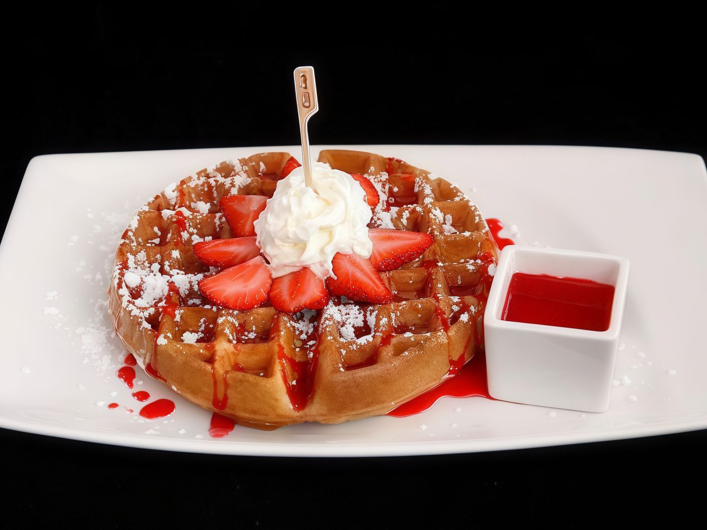 Strawberry waffle