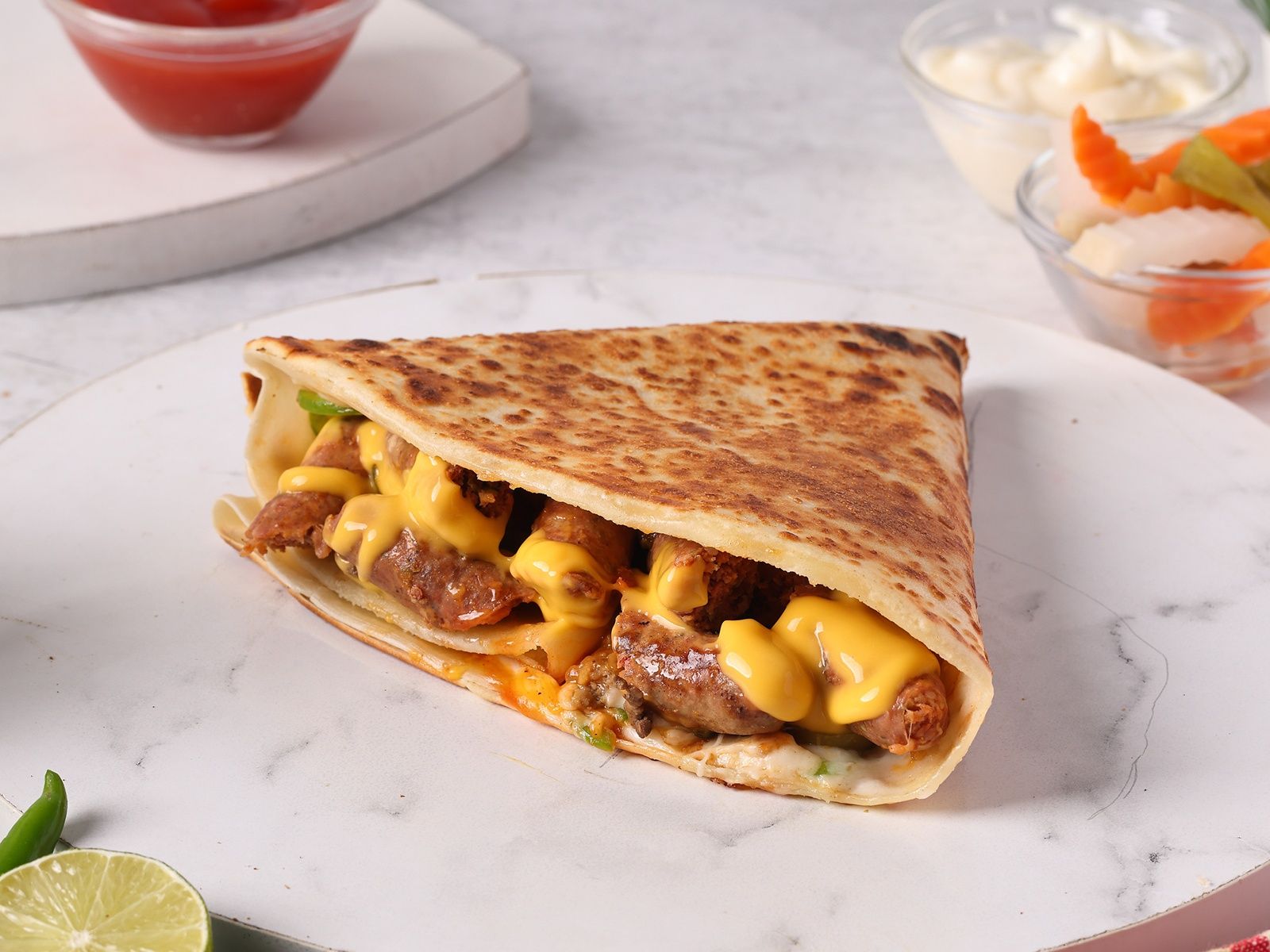 Sausage crepe