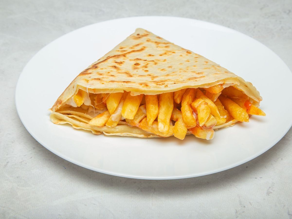 Potato mix cheese crepe