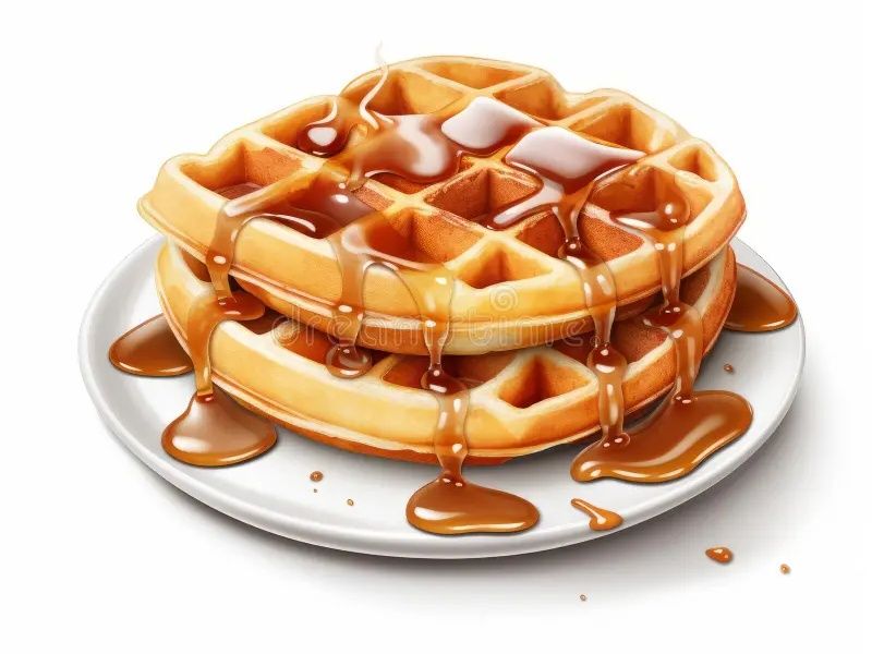 Caramel waffle