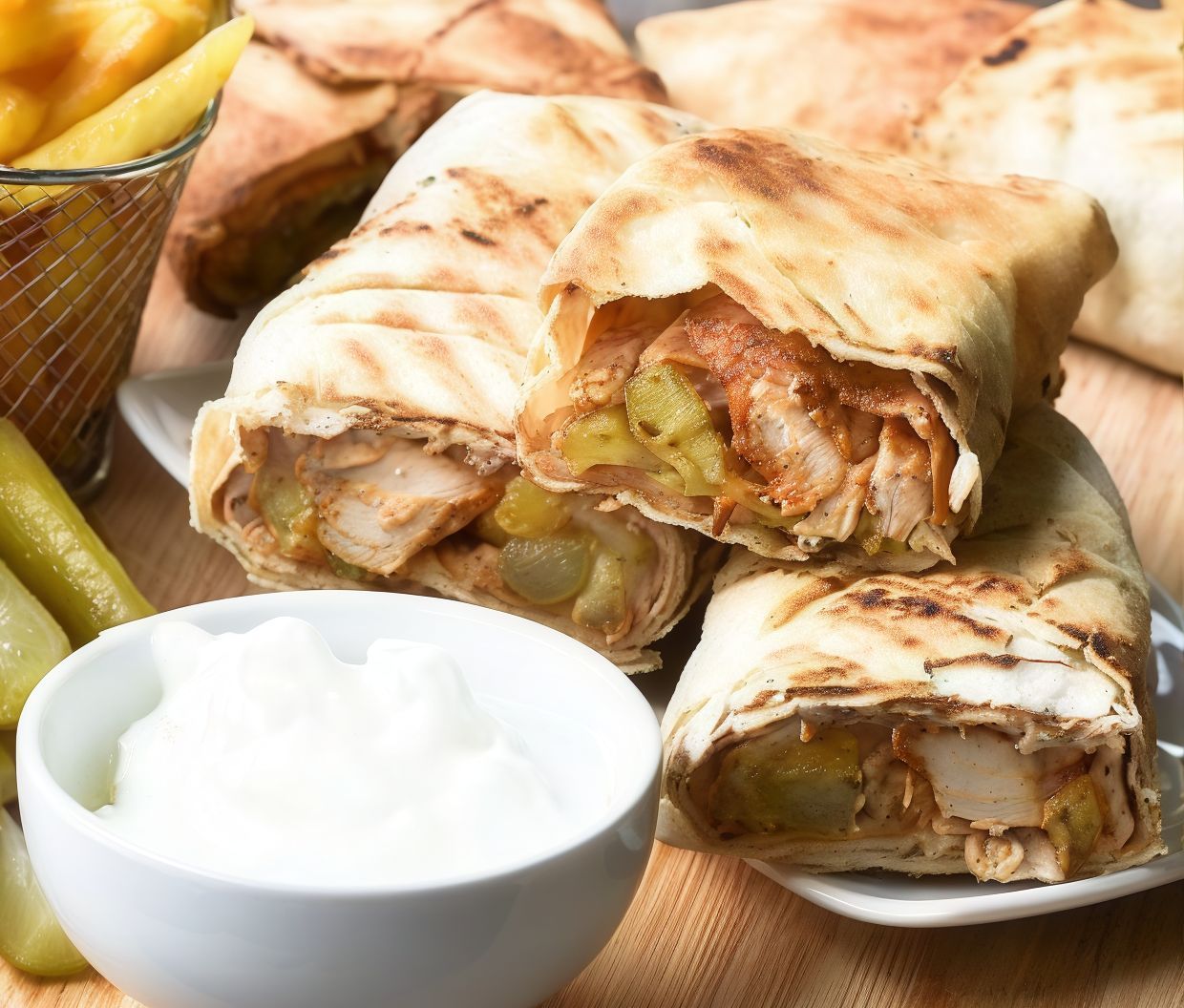 Syrian Chicken Shawarma Sandwich