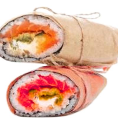1/2 Salmon Or Tuna Burrito