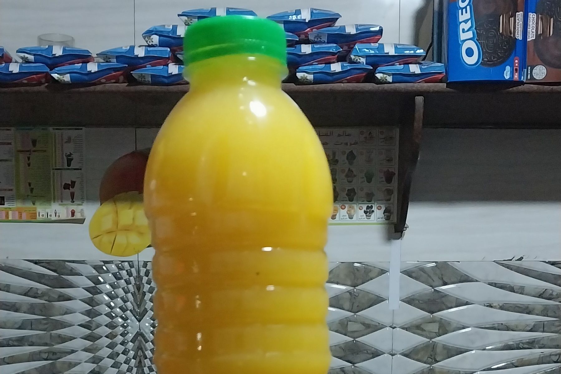 Bottle of orange juice