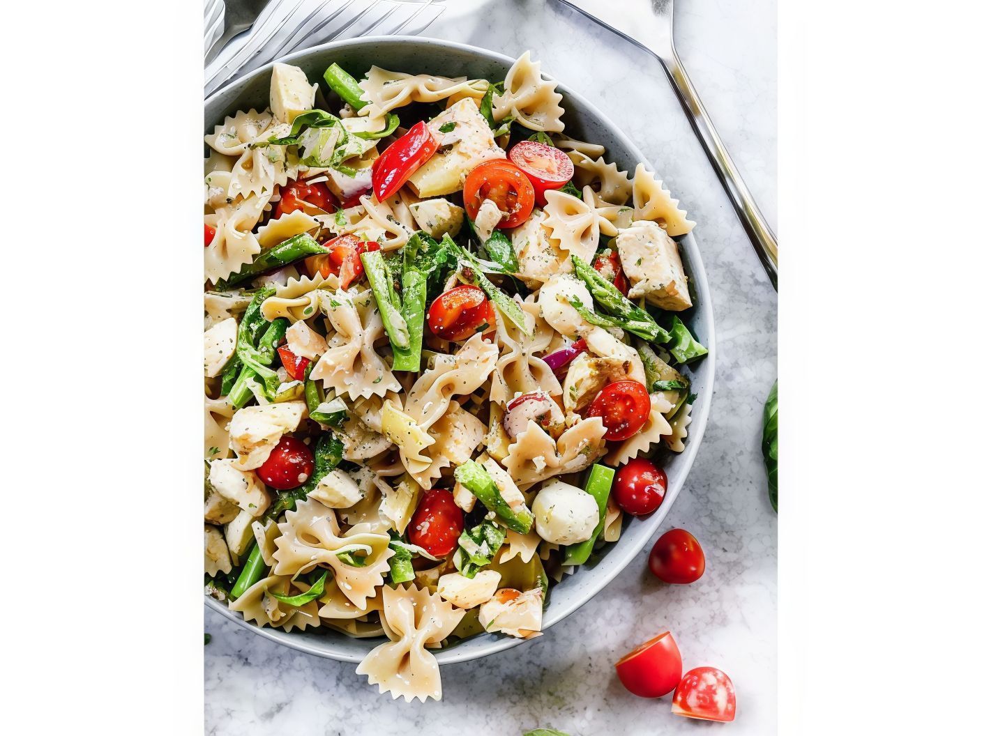 Salad Pasta With Chicken