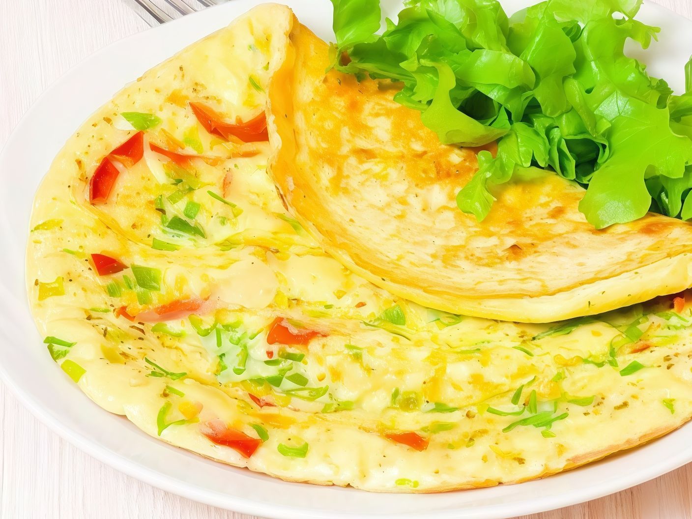 Omelette With Mixture Sandwich