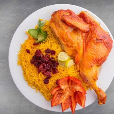Half Mandi chicken with rice