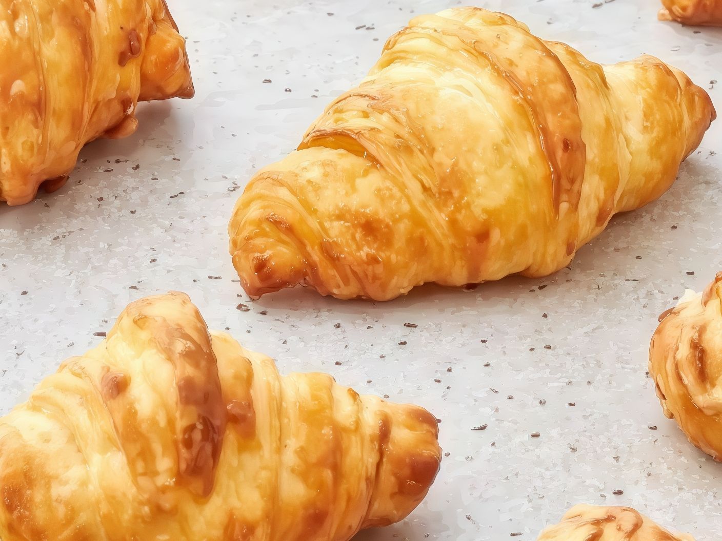 Mini chocolate croissant box