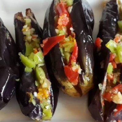 Pickled Eggplant Platter