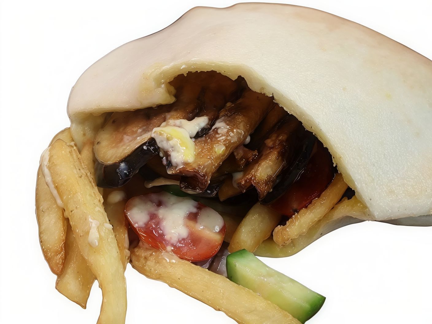 Fries And Eggplant