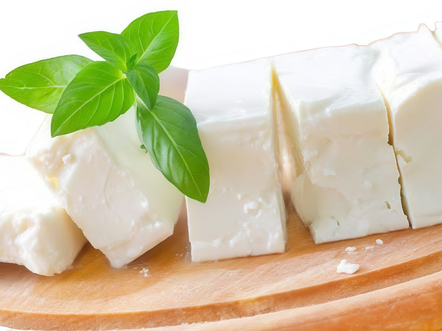 White cheese plate