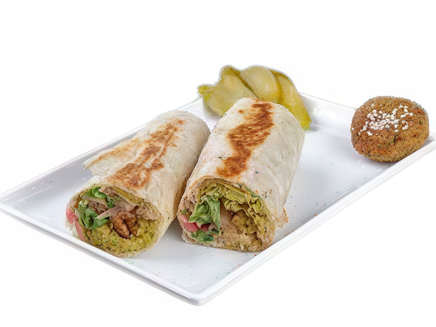 Syrian Falafel With French Fries Sandwich