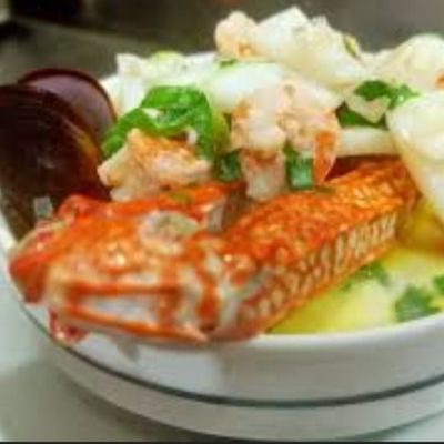 Unpeeled Seafood Soup