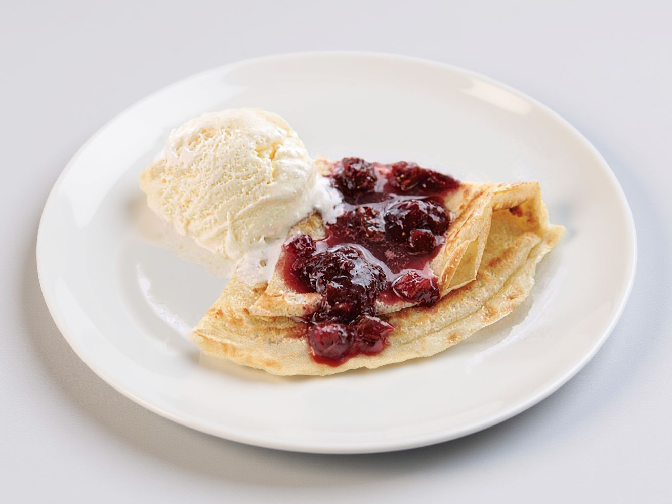Fig Jam And Strawberry Crepe