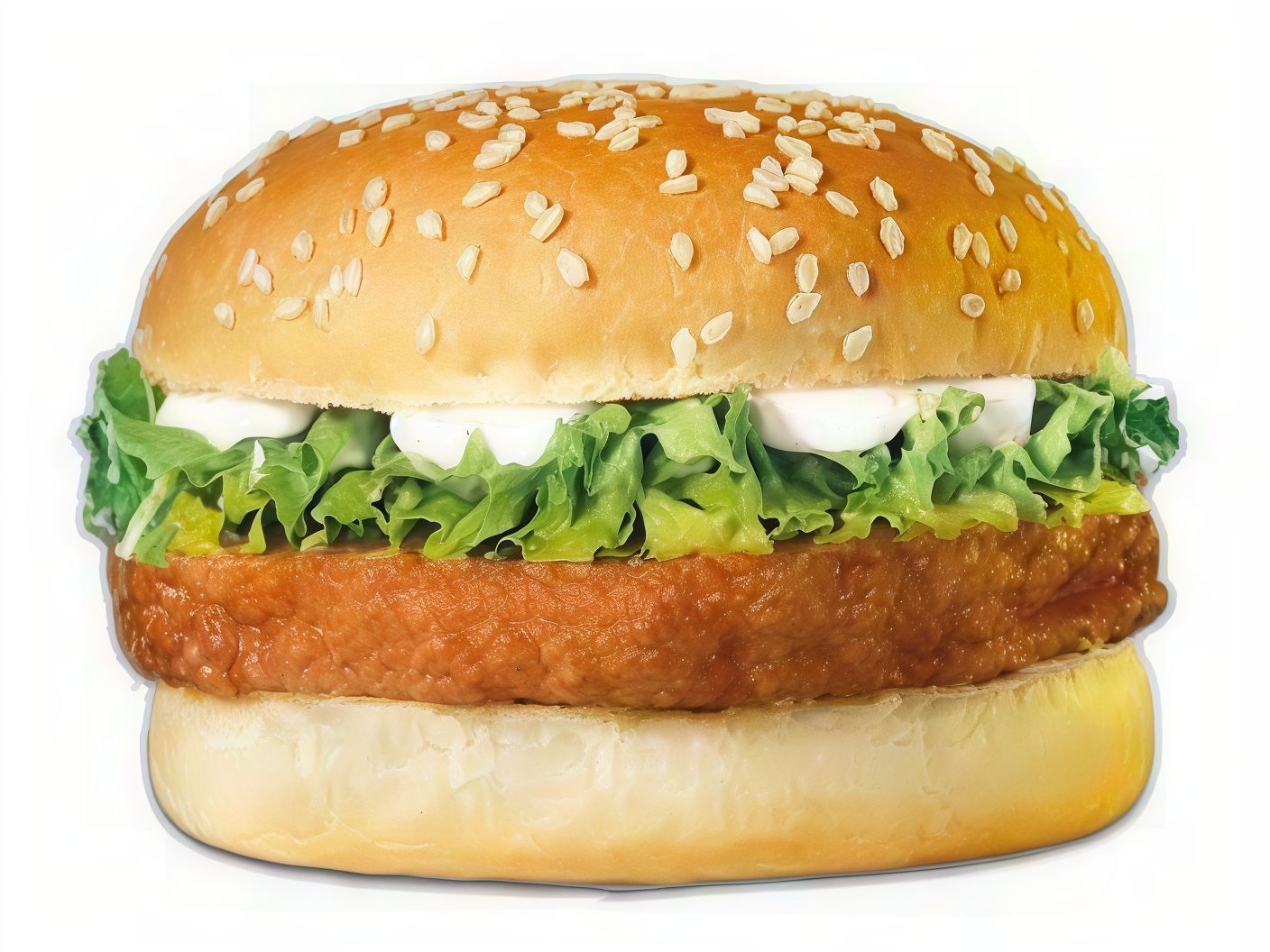 Plain Beef Burger Sandwich