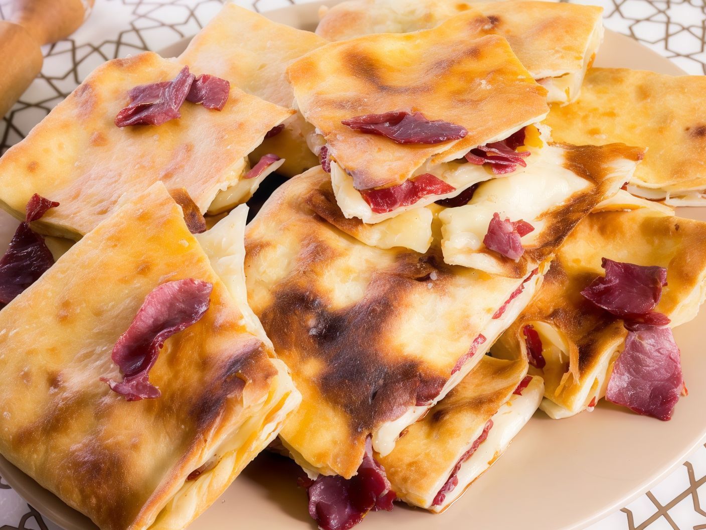Pastrami And Kiri Cheese Pie