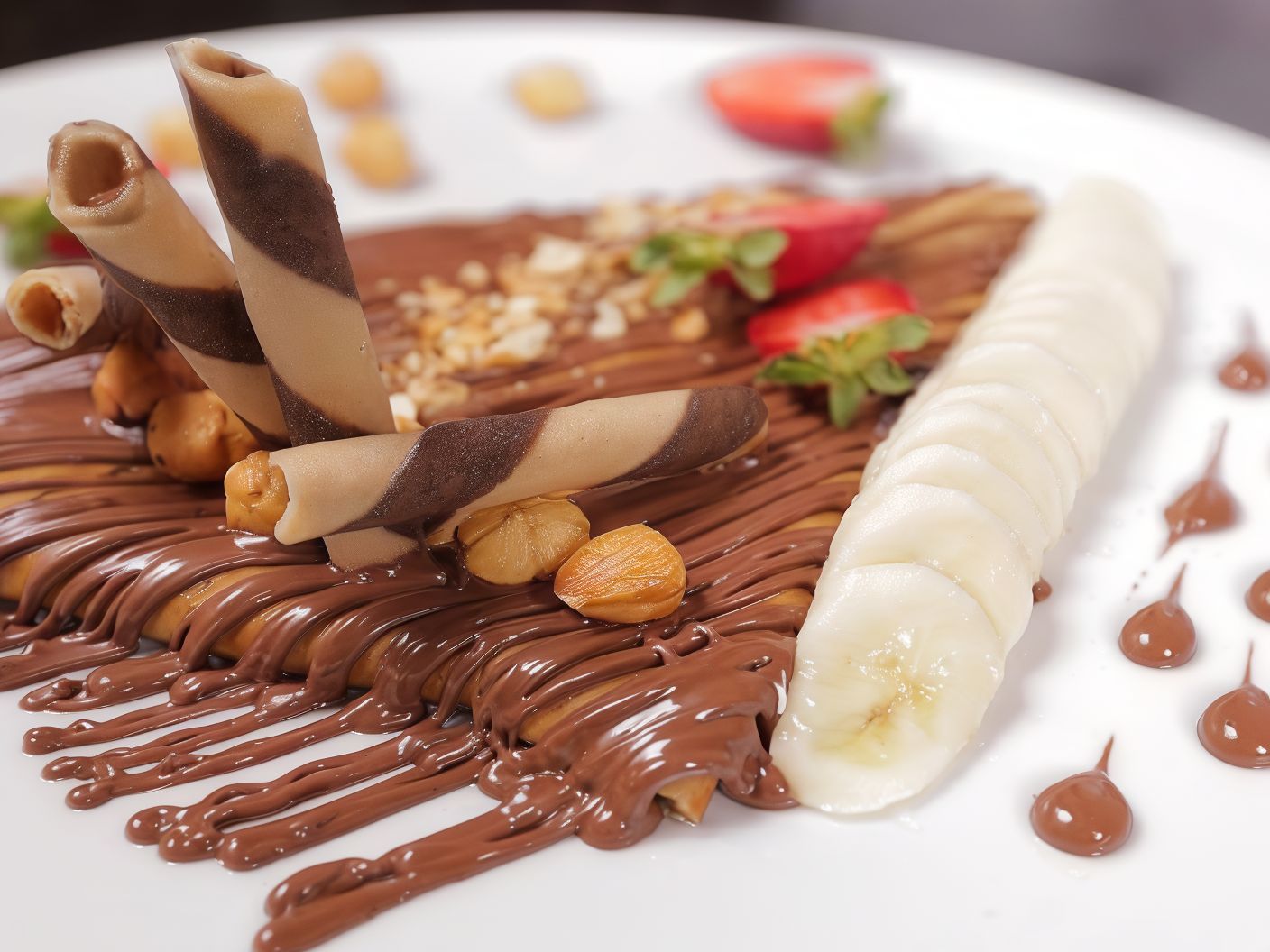 Nutella Chocolate With Banana Crepe