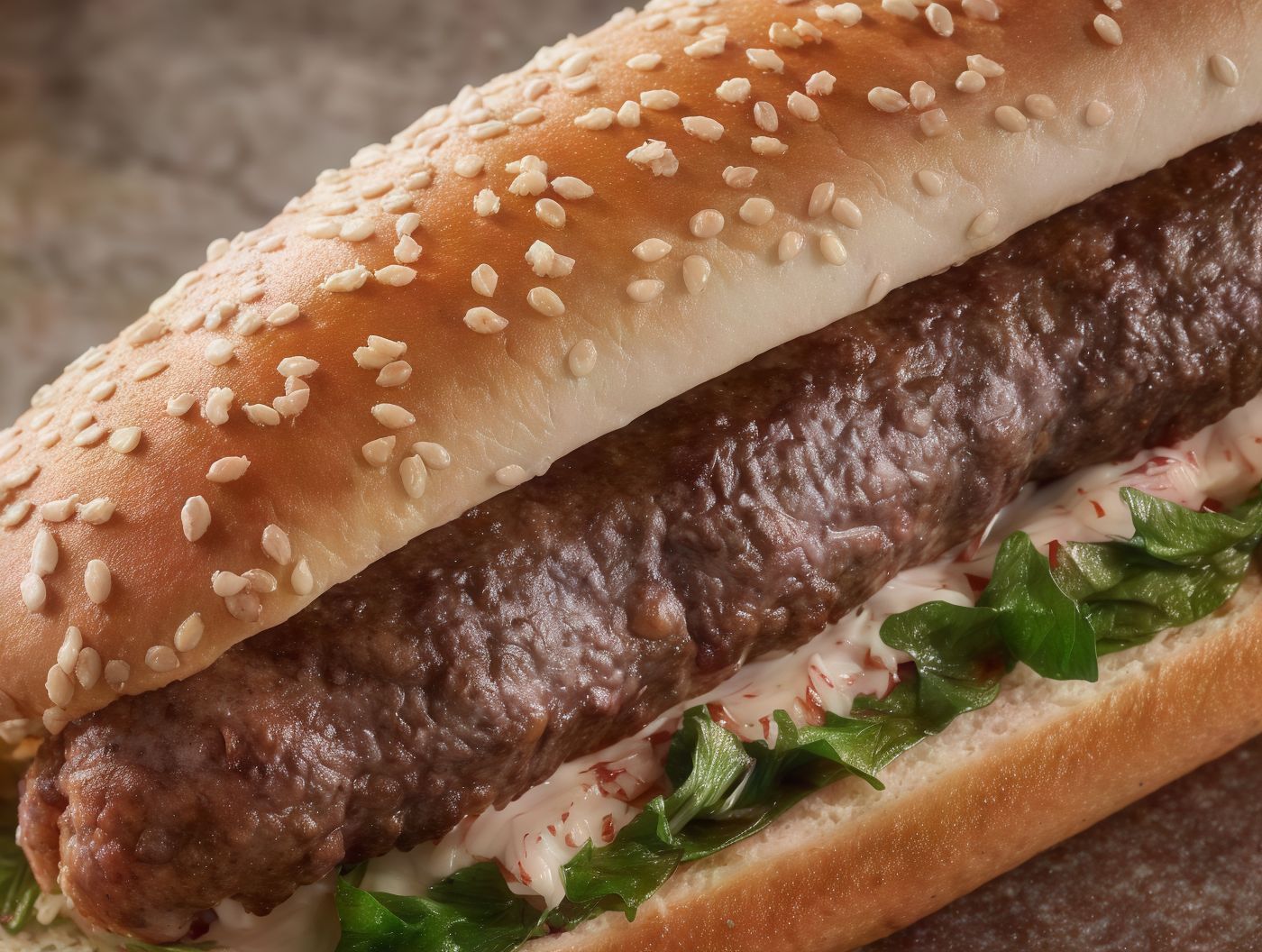 Meat Kofta Oven Baked Sandwich