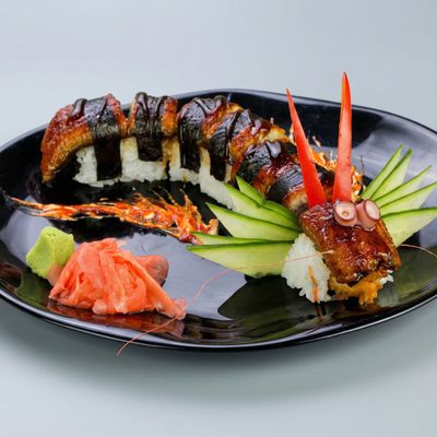 Red fire dragon roll