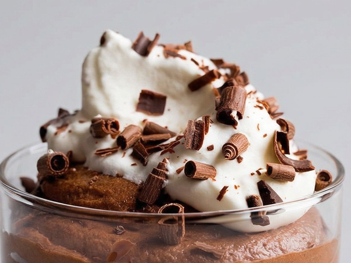 Chocolate Pudding With Cream Cup