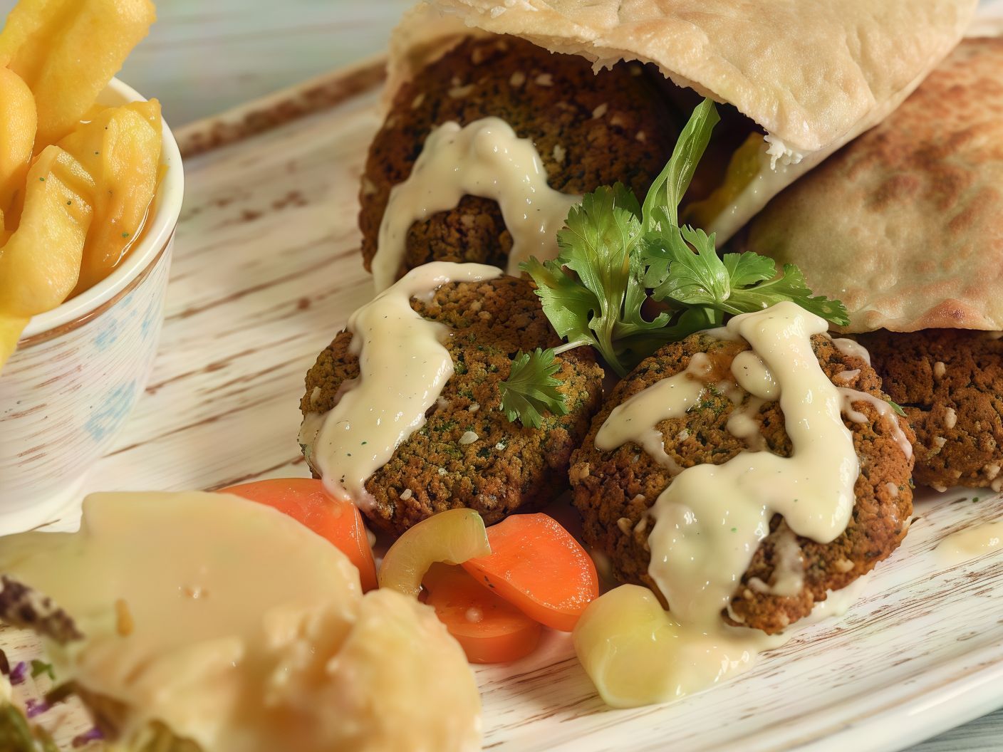 Cheese falafel