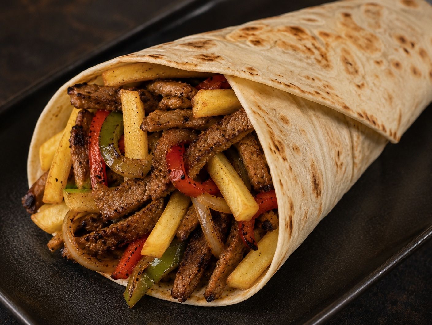 Syrian potato fajita