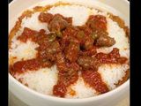 Egyptian Fattah with Sausage.
