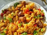 Oriental sausage with pasta (Large)