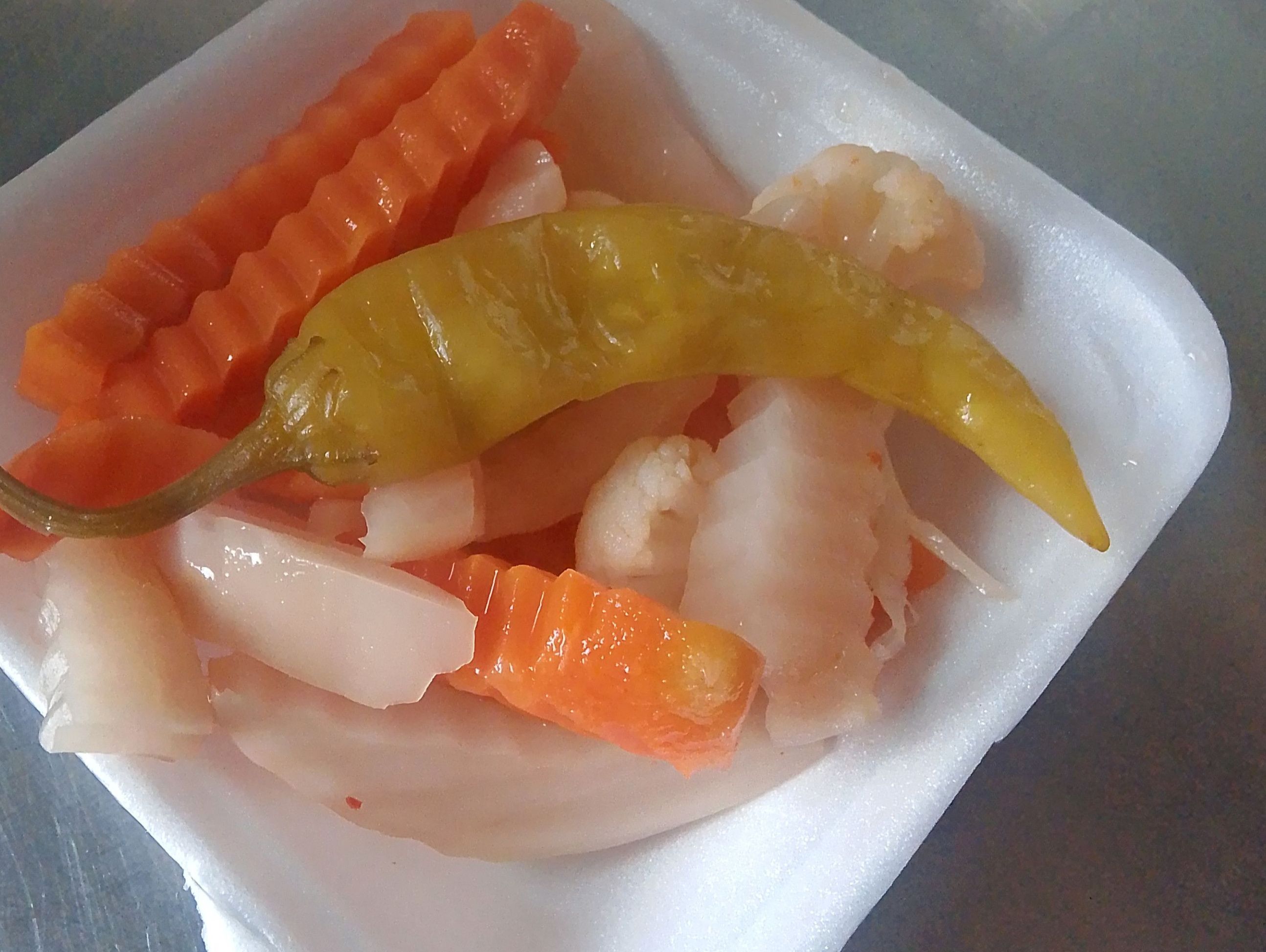 Fresh pickled vegetables