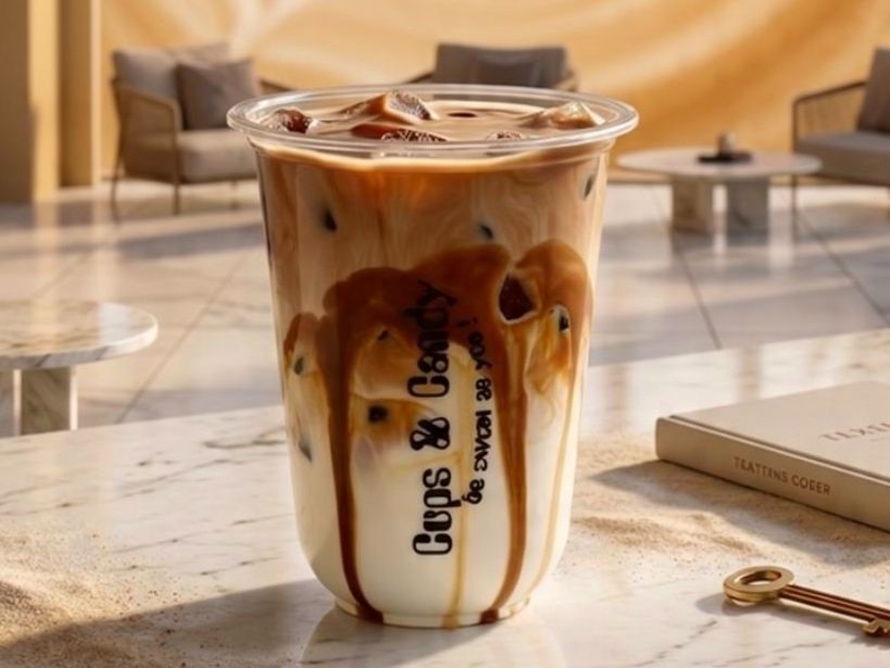 Iced Latte With Nutella And Chocolate