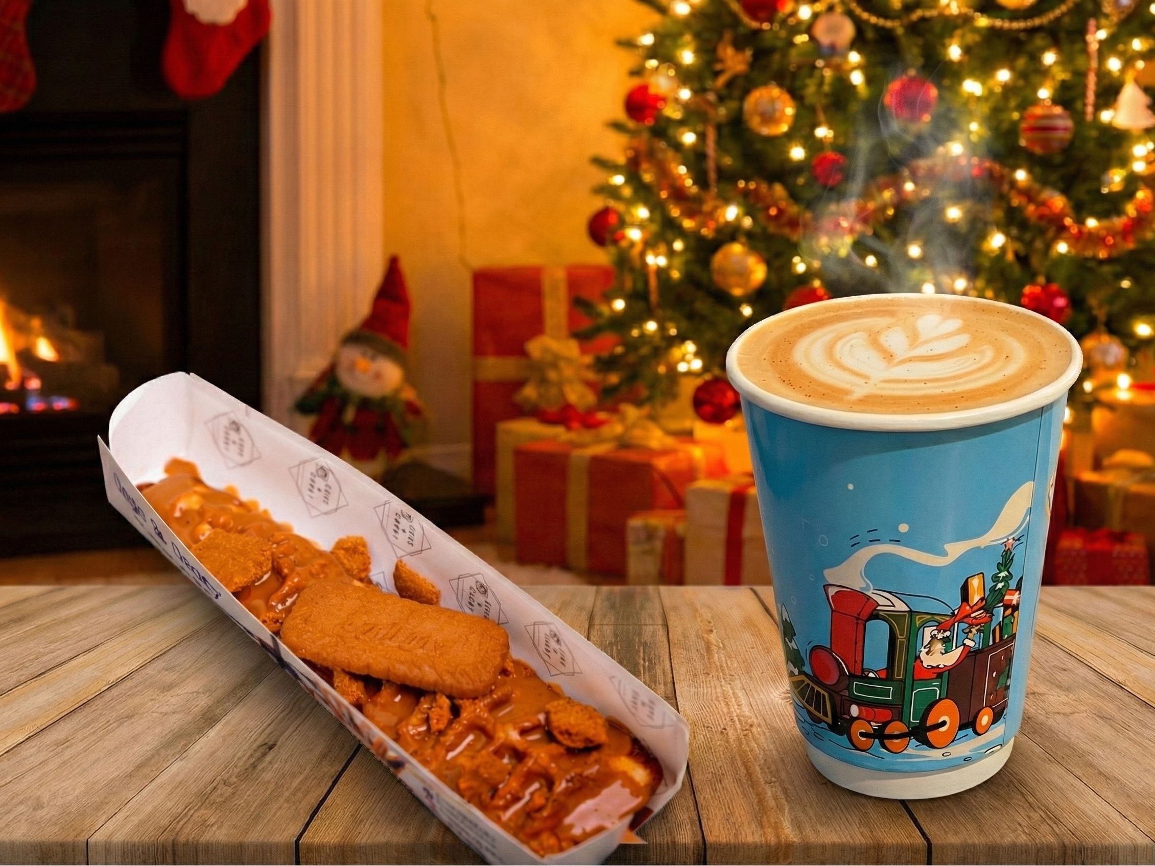Fluffycrisp And Large Hot Drink