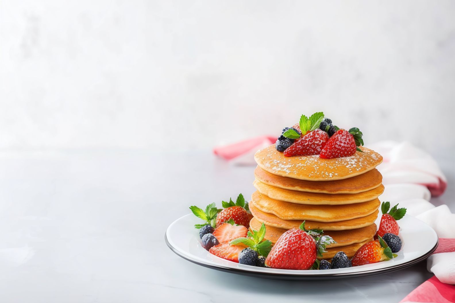 Mix Original And Fruits Pancake
