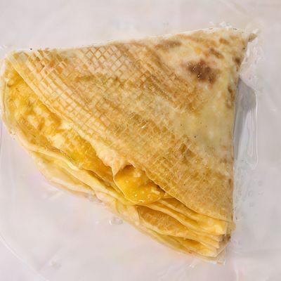Cheese potato crepe