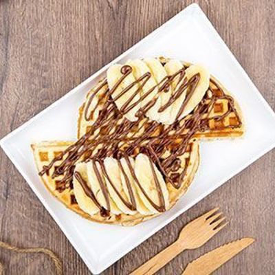 Nutella Waffle With Banana