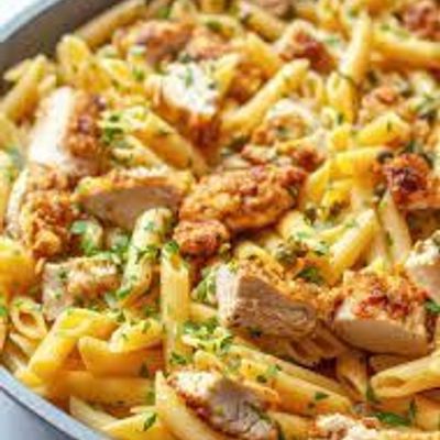 Chicken Pane With Pasta