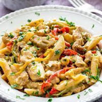 Chicken Fajita With Pasta