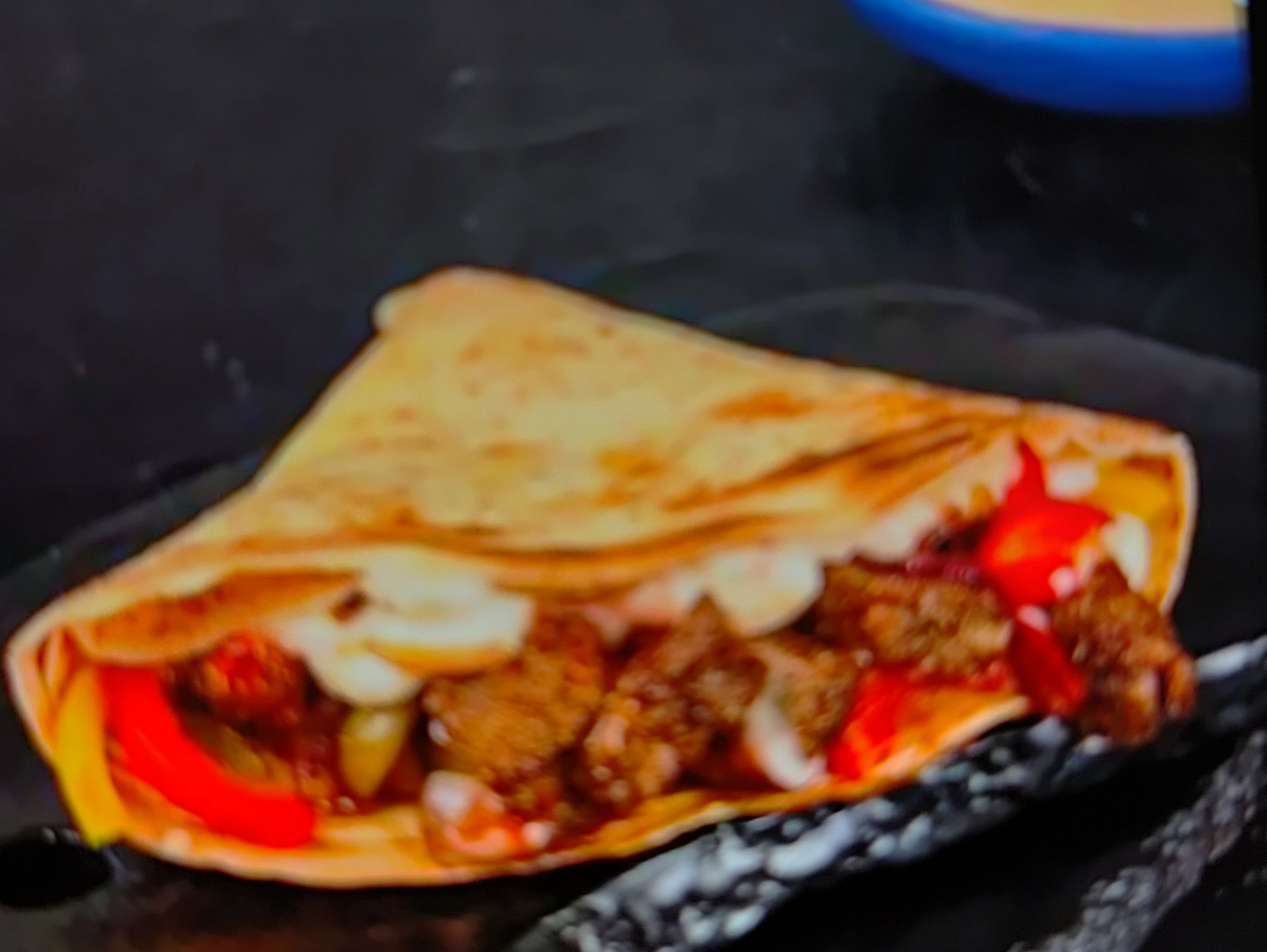 Beef kofta crepe