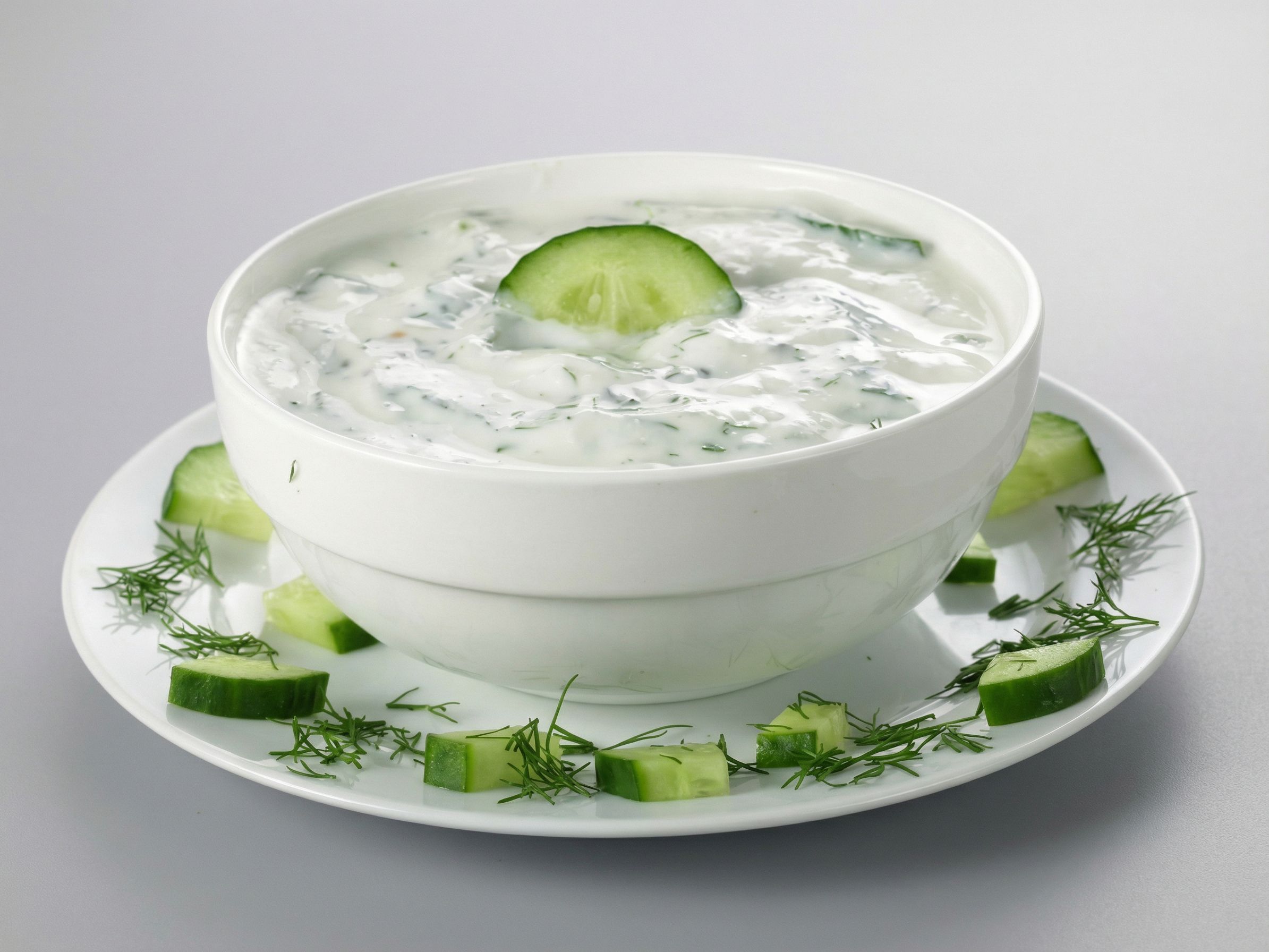 Yogurt With Cucumber Salad