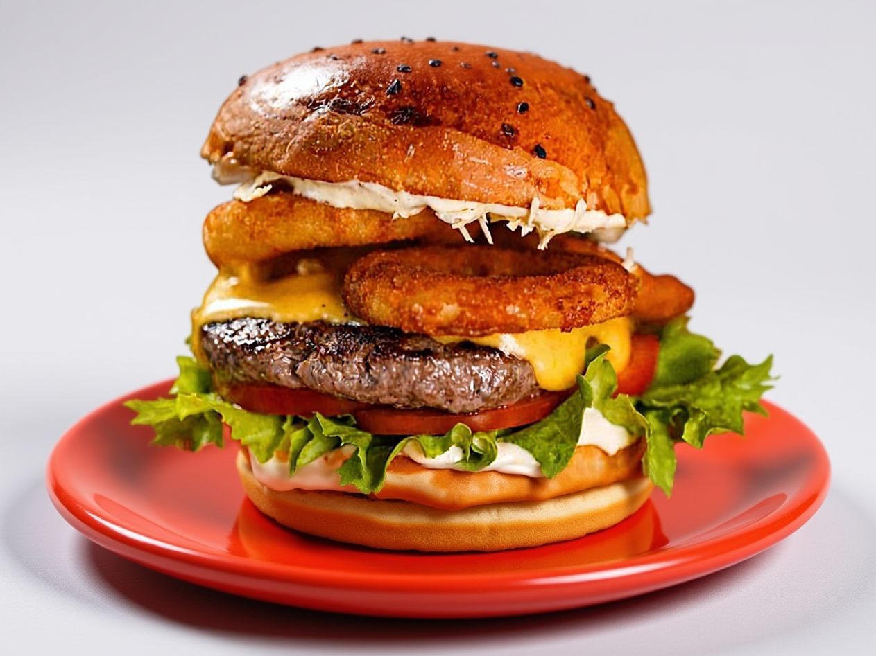 onion Rings Ranch Burger