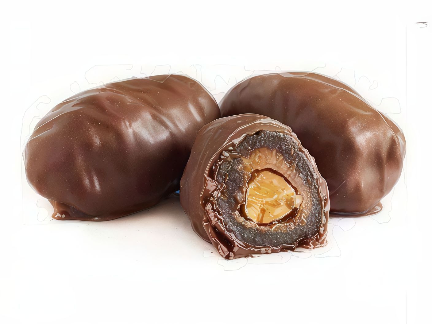 Chocolate Bag With Dates And Almonds