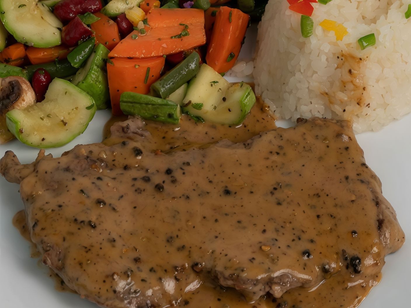 black pepper steak