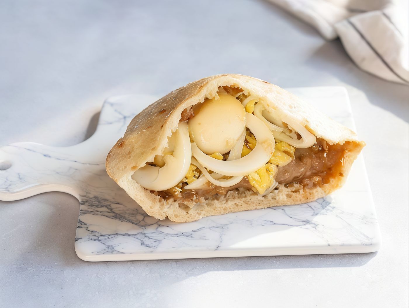Foul With Boiled Egg Sandwich