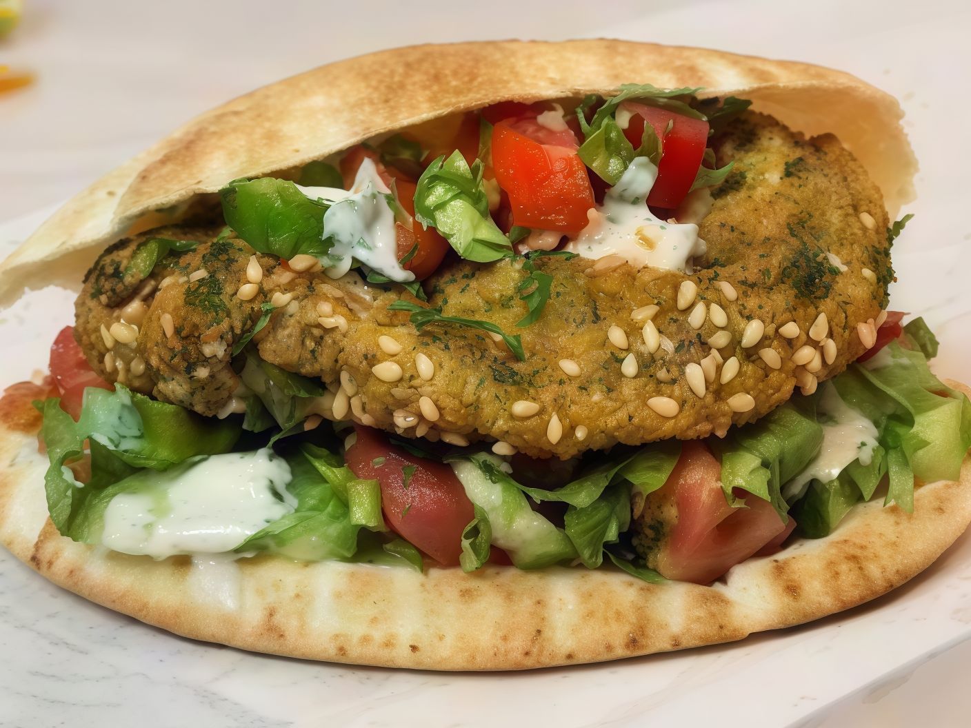 Falafel With Baba Ghannoug