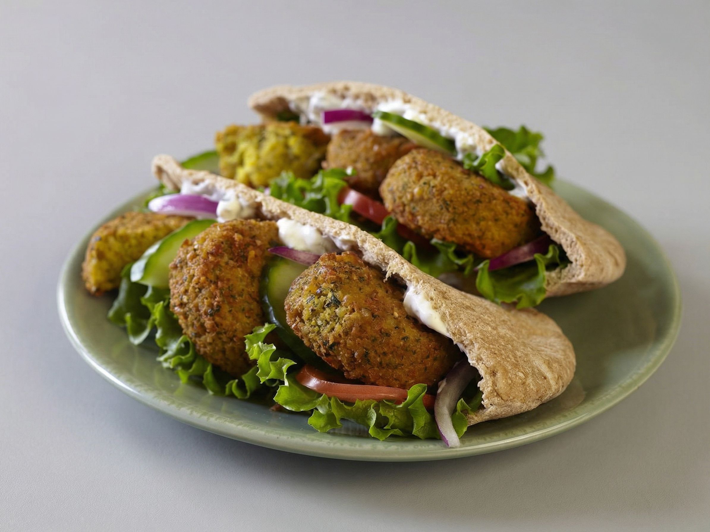 Taamia With Eggplant Sandwich